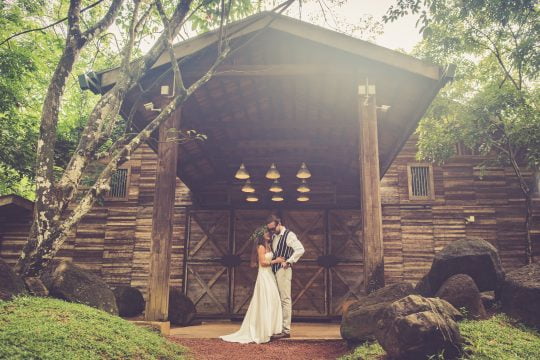 Intimate wedding celebration at The Barnhouse